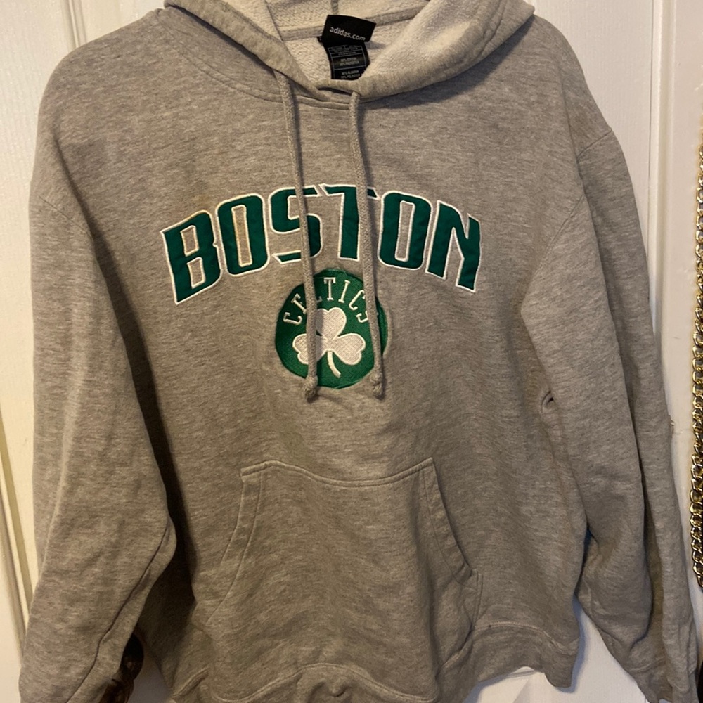 Gray Boston Celtics Hoodie